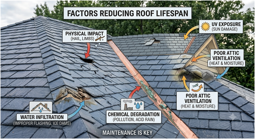 What Can Shorten a Roof's Lifespan?