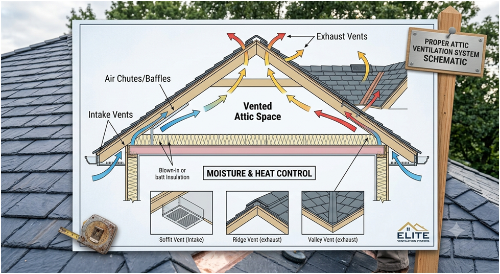 Maintain Proper Attic Ventilation