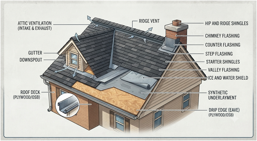 Installing the New Roofing System
