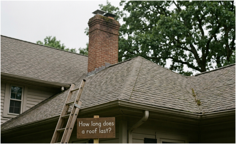 How Long Does a Roof Last: Different residential roofing materials showing their average lifespan comparison