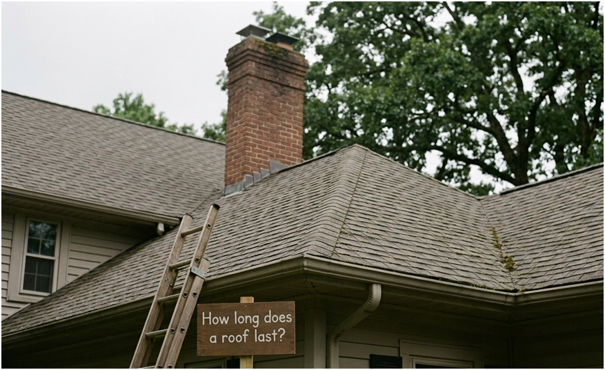 How Long Does a Roof Last: Different residential roofing materials showing their average lifespan comparison